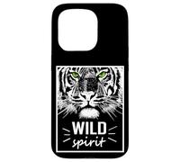 Wild Spirit Tiger Quotes Summer Illustration Graphic Design Coque pour iPhone 15 Pro