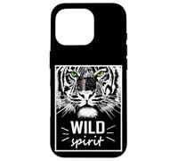 Wild Spirit Tiger Quotes Summer Illustration Graphic Design Coque pour iPhone 16 Pro
