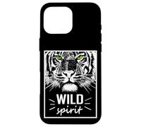 Wild Spirit Tiger Quotes Summer Illustration Graphic Design Coque pour iPhone 16 Pro Max