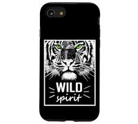 Wild Spirit Tiger Quotes Summer Illustration Graphic Design Coque pour iPhone SE (2020) / 7/8