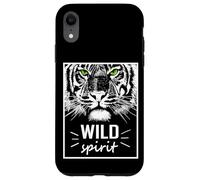 Wild Spirit Tiger Quotes Summer Illustration Graphic Design Coque pour iPhone XR
