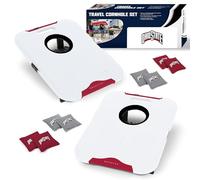 Wild Sports NCAA Ohio State Buckeyes Pro Ensemble de cornhole de football toutes saisons - Lot de 8 poufs de voyage