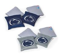 Wild Sports NCAA Penn State Nittany Lions Lot de 8 poufs Double Face Couleur équipe