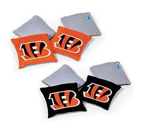 Wild Sports NFL Cincinnati Bengals Lot de 8 poufs Double Face Couleur équipe