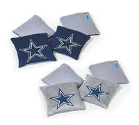 Wild Sports NFL Dallas Cowboys Lot de 8 poufs Double Face Couleur équipe