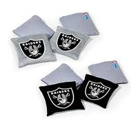 Wild Sports NFL Las Vegas Raiders Lot de 8 poufs Double Face Couleur équipe