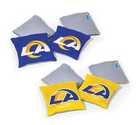 Wild Sports NFL Los Angeles Rams Lot de 8 poufs Double Face Couleur équipe