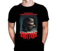 Wild Star Hearts Critters Mens Tshirt Halloween Gothic Horror Print, Black Graphic T-Shirt, Movie Poster Tee Manches Courtes(Medium)