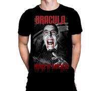 Wild Star Hearts Dracula Prince of Darkness Movie Poster Mens T-Shirt Black Cotton Graphic Tee Shirt Manches Courtes(XX-Large)