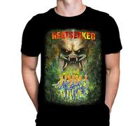 Wild Star Hearts WSH - HEATSEEKER - Predator Alien Action Horror Slasher Film Fan Merchandising Homme Noir T-Shirt, noir, S