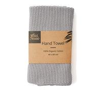 Wild & Stone | Essuie-Mains en Coton Biologique Serviette de Cuisine | Parfait pour Autour de la Maison | Essuie-Mains écologiques (Gris Tourterelle)