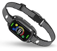 Wild Stride Collier de Dressage Anti-Aboiement, 4 Modes Bip sonore, Vibration, Choc, Rechargeable et Étanche avec 5 Niveaux Réglables, Convient aux Chiens de Toutes Tailles Petit Moyen Grand (Noir)