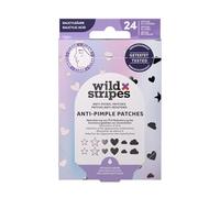 Wild Stripes - Anti-Pimple Patches Holo Clear - Patchs avec acide salicylique pour soin ciblé jour et nuit - Rapide et efficace - Anti boutons et points noirs - Peau impure - 24 pcs