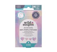 Wild Stripes Lot de 24 patchs anti-boutons Diamond Recover, hydrocolloïde avec calendula, apaisant la peau, protège contre la saleté, jour et nuit