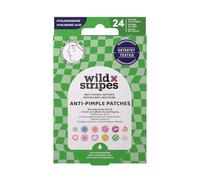 Wild Stripes Pimple Patches Groovy Recover - Patchs boutons colorés à l'hydrocolloïde & acide hyaluronique - Pour peau à imperfections - Apaise la peau & camoufle les boutons (24 pièces)