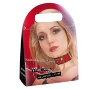 Wild Thing by Zado Bondage du cou avec une laisse-20306833001 Rouge Taille Unique
