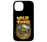 Wild Thing! Retro Woodsy Owl Give a Hoot Vintage Earth Day Coque pour iPhone 14