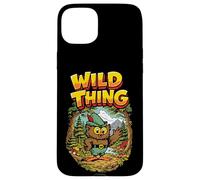 Wild Thing! Retro Woodsy Owl Give a Hoot Vintage Earth Day Coque pour iPhone 15 Plus