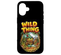 Wild Thing! Retro Woodsy Owl Give a Hoot Vintage Earth Day Coque pour iPhone 16