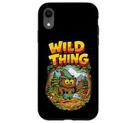 Wild Thing! Retro Woodsy Owl Give a Hoot Vintage Earth Day Coque pour iPhone XR