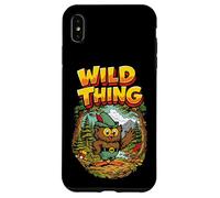 Wild Thing! Retro Woodsy Owl Give a Hoot Vintage Earth Day Coque pour iPhone XS Max
