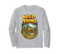 Wild Thing! Retro Woodsy Owl Give a Hoot Vintage Earth Day Manche Longue