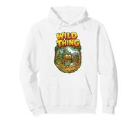 Wild Thing! Retro Woodsy Owl Give a Hoot Vintage Earth Day Sweat à Capuche