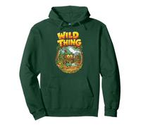 Wild Thing! Retro Woodsy Owl Give a Hoot Vintage Earth Day Sweat à Capuche