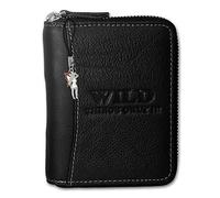 Wild Things Only Portefeuille Portefeuille Hommes 10x2x12cm en Cuir Noir OPJ108S