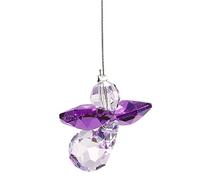 Wild Things - Pendentif en cristal Swarovski - Pierre de naissance - Motif : Ange, FEBRUARY - AMETHYST