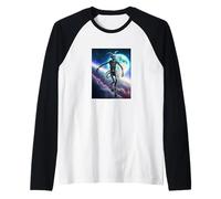 Wild Wendigo Skinwalker in Space Illustration Graphic Design Manche Raglan