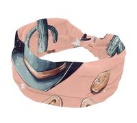 Wild West - Bandeau large et élastique pour femme - Chapeau de cowboy - Pour le lavage du visage et le maquillage