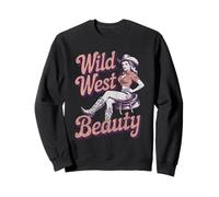 Wild West Beauty Cowgirl Assise sur Selle Sweatshirt