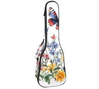 Wild West Étui rembourré pour ukulélé de concert de 58,4 cm, imperméable et durable, Multicolore 06, 25.9x9x3.1in/66x23x8cm, Organiseur de sac