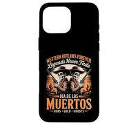 Wild West Freedom - Crâne de Día de Los Muertos Coque pour iPhone 16 Pro Max