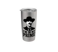 Wild West Gunslinger Quote - I’m in My Prime Gobelet isotherme en acier inoxydable double paroi