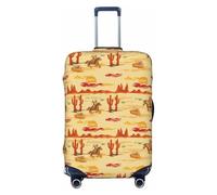 Wild West Housses de bagages de voyage élastiques colorées pour valises de 45,7 à 81,6 cm, Noir, G