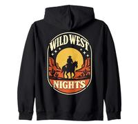 Wild West Nights Cowboy désert Style Western rétro Sweat à Capuche