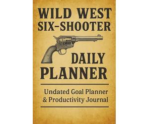 Wild West Six-Shooter Daily Planner: Undated Goal & Productivity Journal