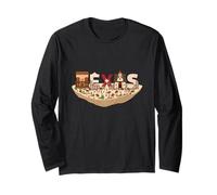 Wild West Texan History Lover Construction Word Art Texas Manche Longue
