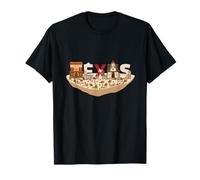 Wild West Texan History Lover Construction Word Art Texas T-Shirt