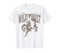 Wild West Western Cowboy Rodéo Country Music Femme Homme Enfant T-Shirt