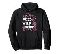 Wild Wild Bride Bachelorette Cowgirl Cute Pink Bridal Cowboy Sweat à Capuche