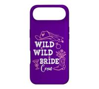 Wild Wild Bride Crew Bachelorette Cowgirl Pink Bridal Cowboy Coque pour iPhone Air