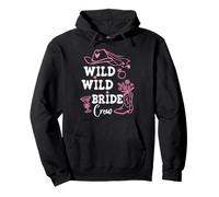 Wild Wild Bride Crew Bachelorette Cowgirl Pink Bridal Cowboy Sweat à Capuche
