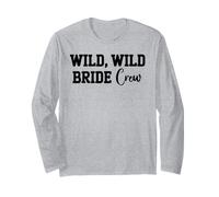 Wild Wild Bride Crew Bachelorette Party Matching Bridal Team Manche Longue