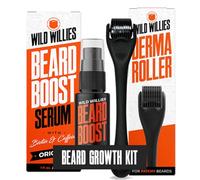 Wild Willies Kit Derma Roller et Beard Boost - Longueur de l'aiguille : 25 mm