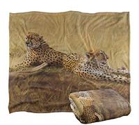 Wild Wings African Cats 2 Plaid Ultra Doux au Toucher Soyeux - 152 x 127 cm