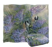 Wild Wings Chickadees Plaid Ultra Doux au Toucher Soyeux - 152 x 127 cm