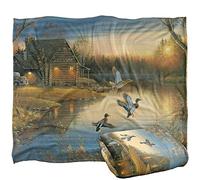 Wild Wings Ducks on The Lake Silky Touch Super Soft Throw Blanket 152 X 127 Cm